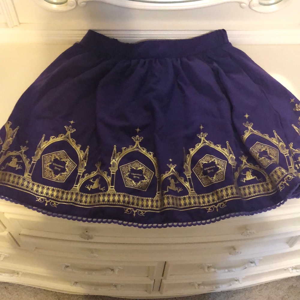 Harry Potter chocolate frog skirt size medium. With pockets!